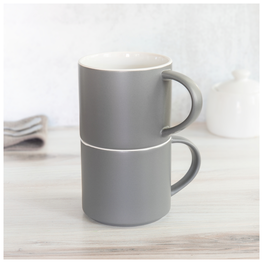 16 oz monaco mug - matte storm gray