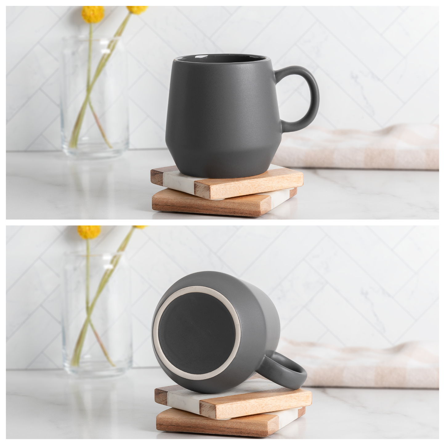 matte white 16 oz verona mug