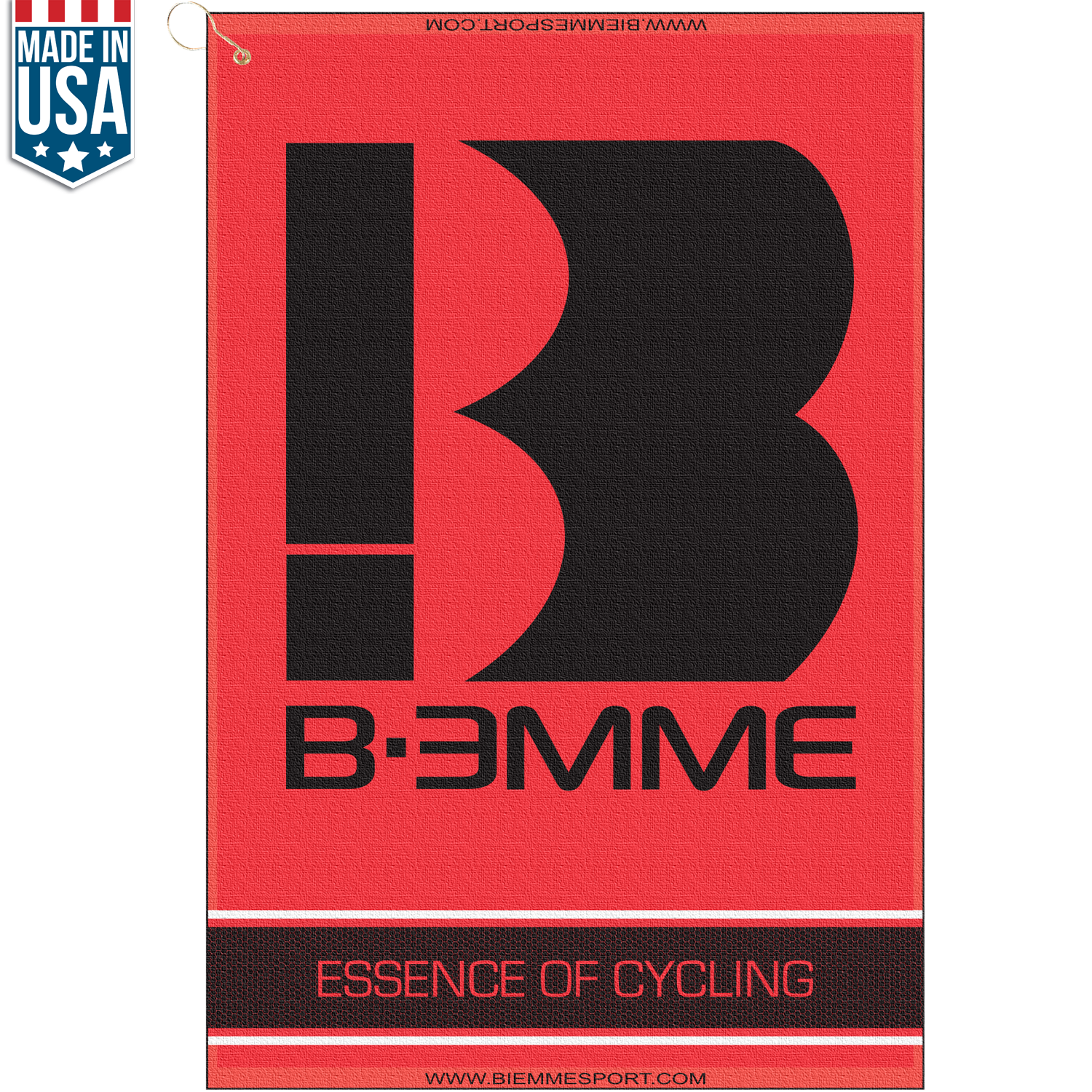 White 16" X 24" Designer Woven Golf Towel