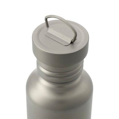 Front View of Silver Griffen Titanium Sport Bottle 25oz