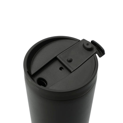 Front View of Black Maia 2-in-1 Copper Vacuum Tumbler Kit 24oz