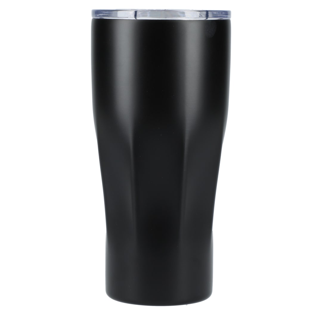 Front View of Black Mega Victor Recycled Vacuum Insulated Tumbler 30oz