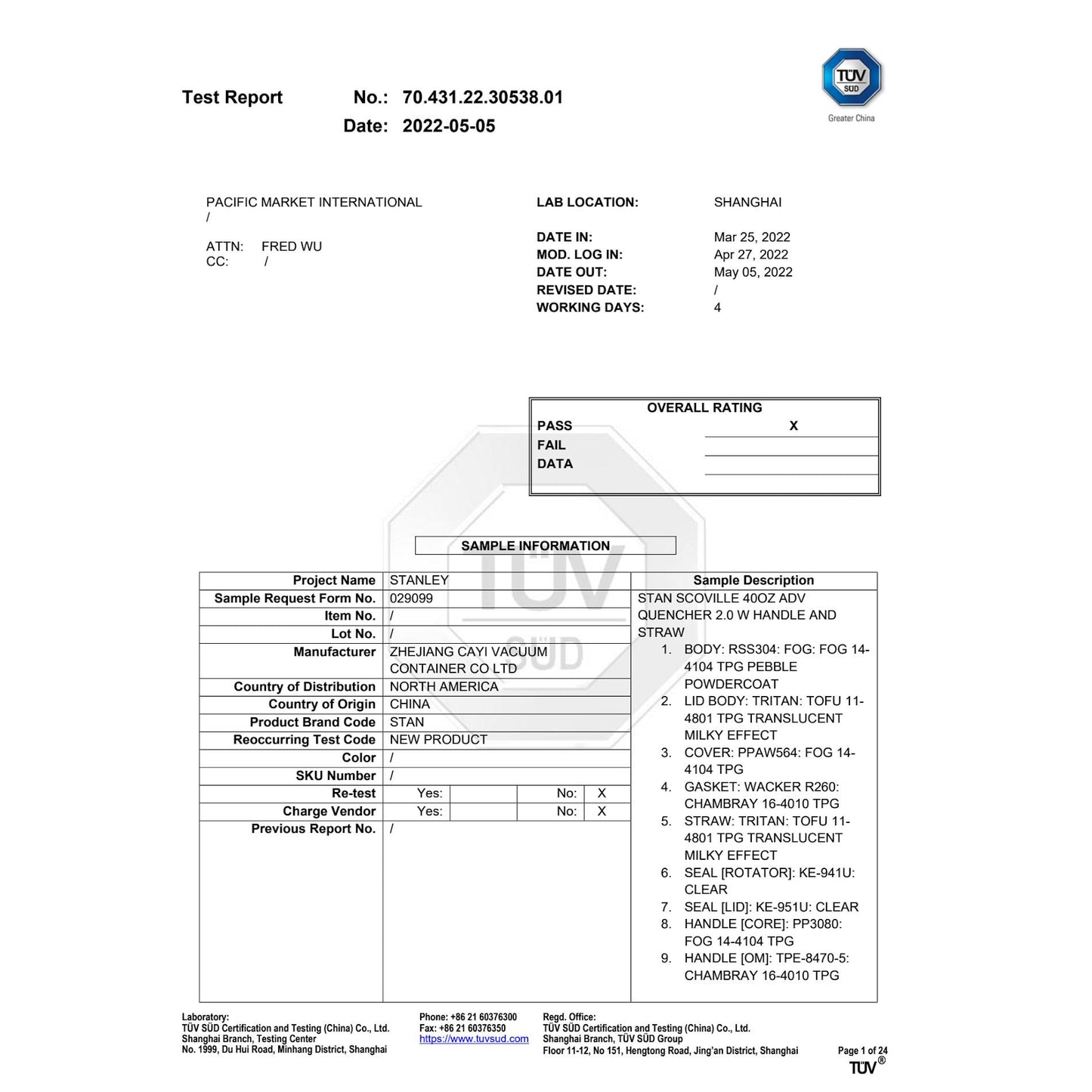 Stanley Quencher H2.O FlowState™ Tumbler 40oz