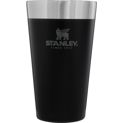 Front View of Black Stanley Stay-Chill Stacking Pint 16oz