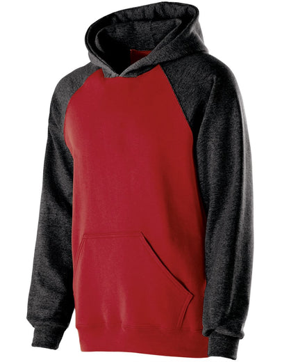 Youth Cotton/Poly Fleece Banner Hooded Sweatshirt - 229279