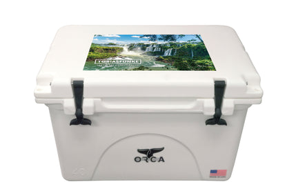 Front View of Navy Blue ORCA™ 40-Quart Cooler