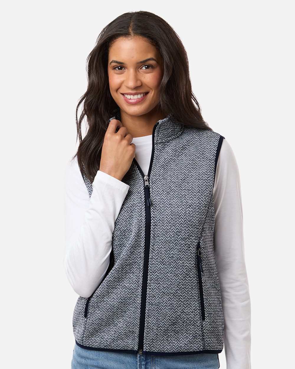 Women's Jasper Jacquard Fleece Vest - NE731W