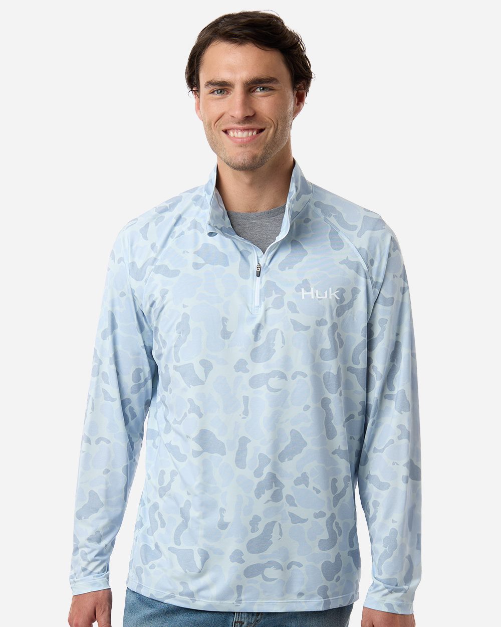 Men's Airweight KC Printed Quarter-Zip Pullover - H1200720