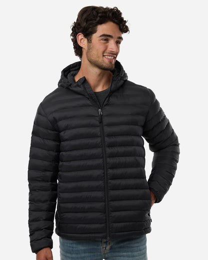 Men's Lightweight Poly-filled Hooded Puffer Jacket - 26715