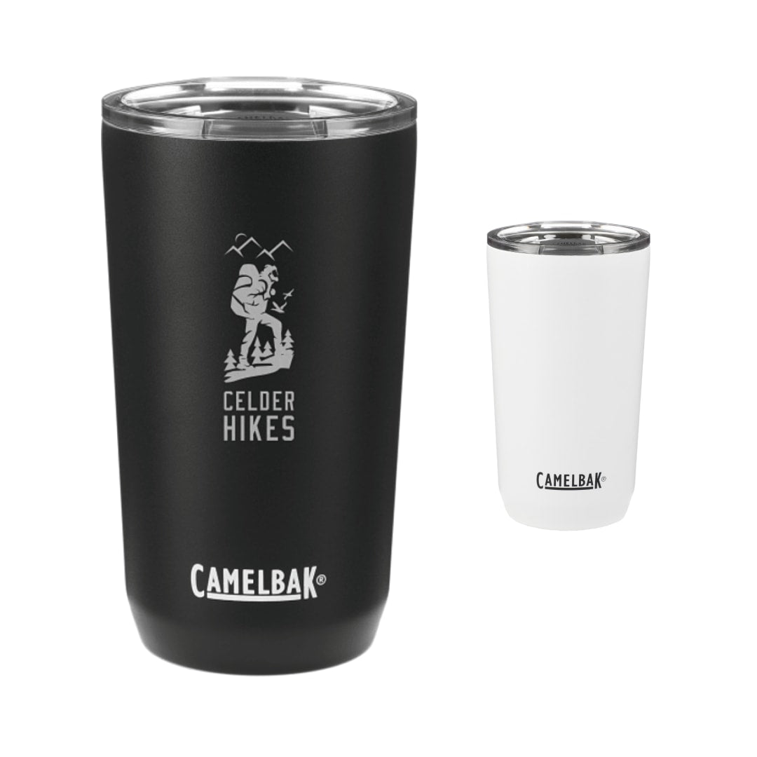 Front View of Black CamelBak Tumbler 16oz