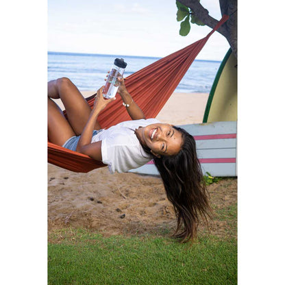 Rear View of Blue CamelBak Eddy+ 25oz Bottle Tritan™ Renew