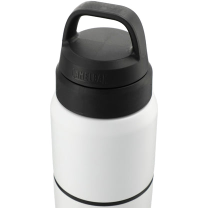 Rear View of White CamelBak MultiBev 22oz Bottle & 16oz Cup