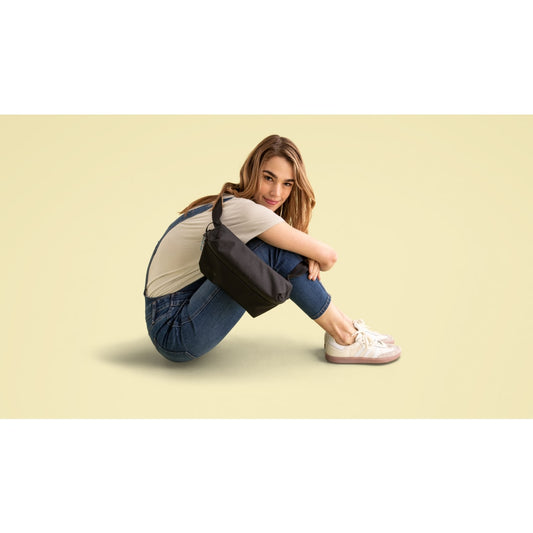 Front View of Black CamelBak Pivot RPET Belt Sling