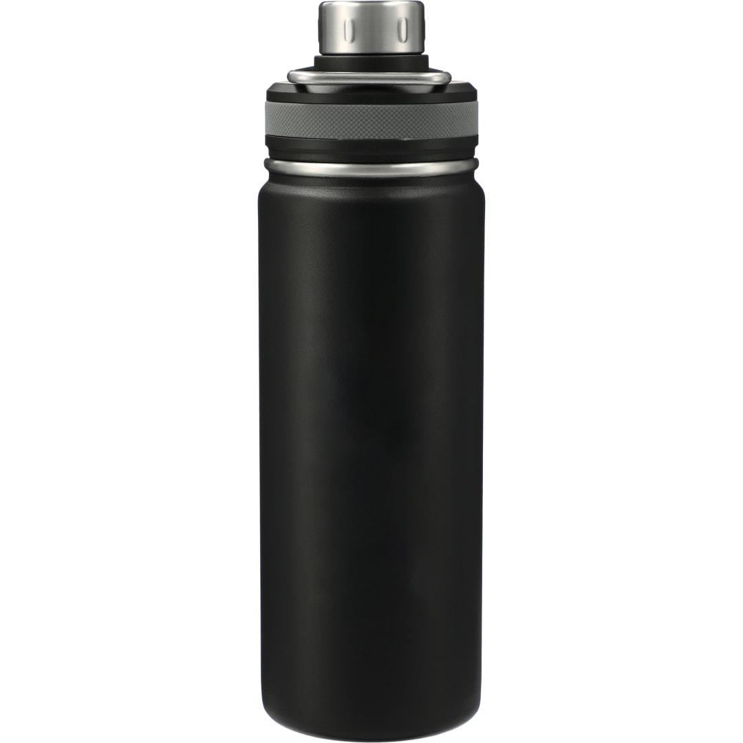 Front View of Black Vasco Copper Vacuum Insulated Bottle 20oz