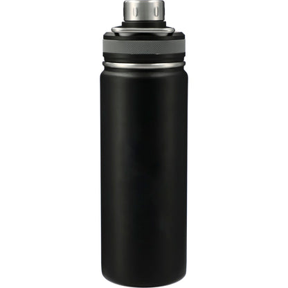 Front View of Black Vasco Copper Vacuum Insulated Bottle 20oz