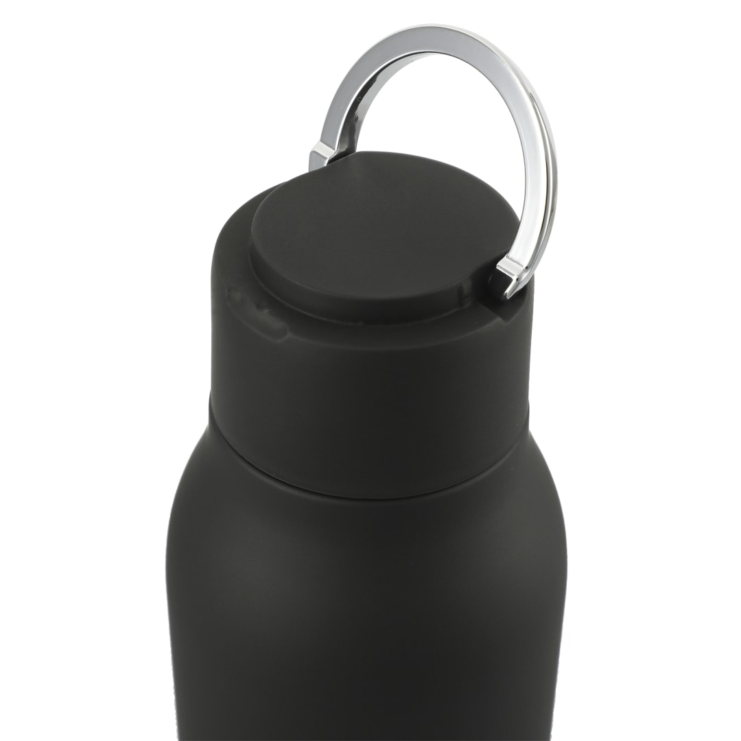 Black Marka Copper Vac Bottle w/ Metal Loop 20oz