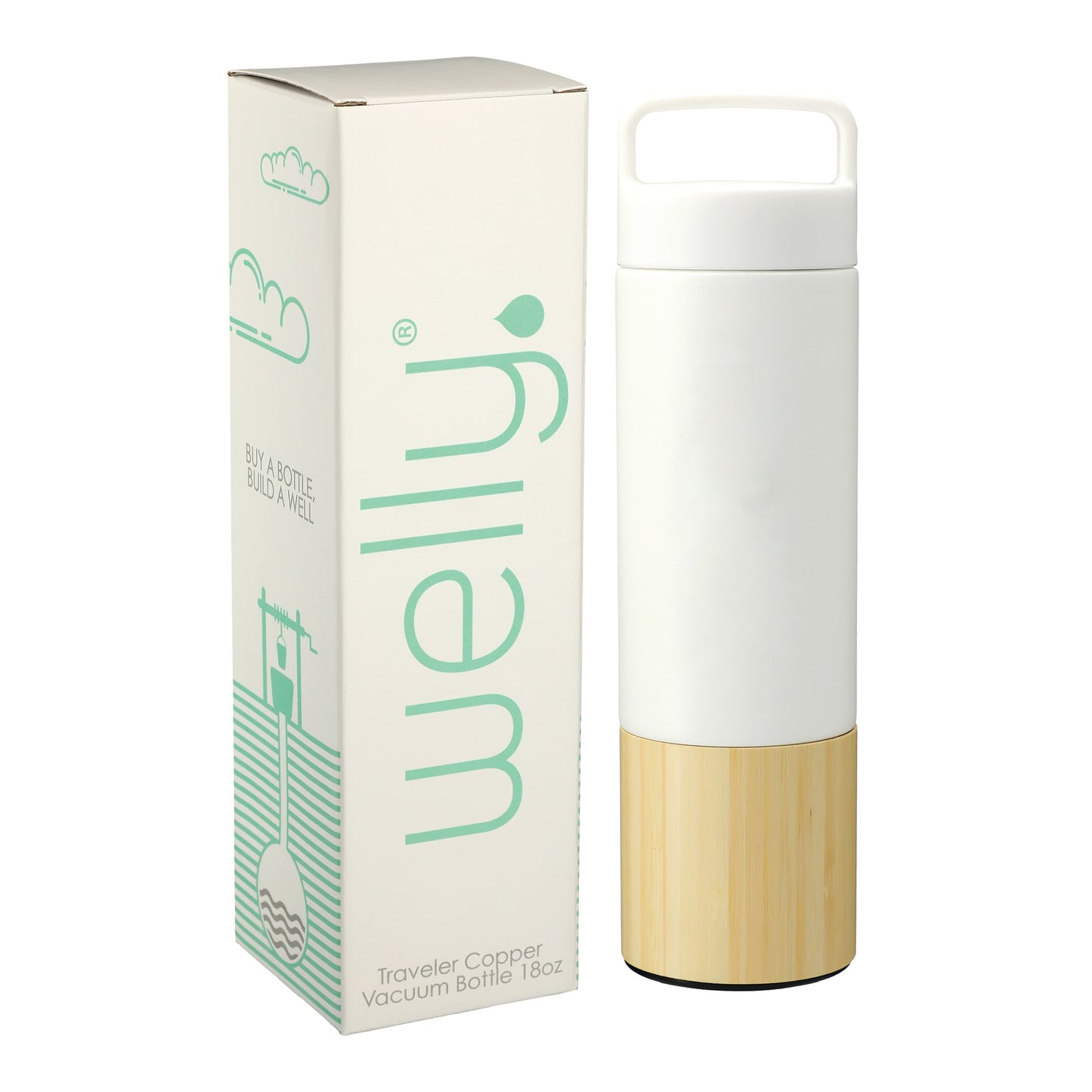 Welly® Traveler Copper Vacuum Bottle 18oz w/ GB