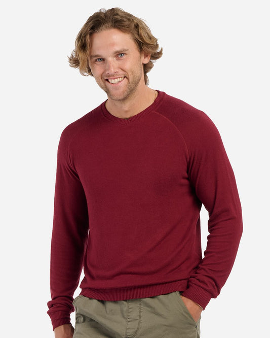 Men's Cuddle Cross-Neck Sweater - BM1201