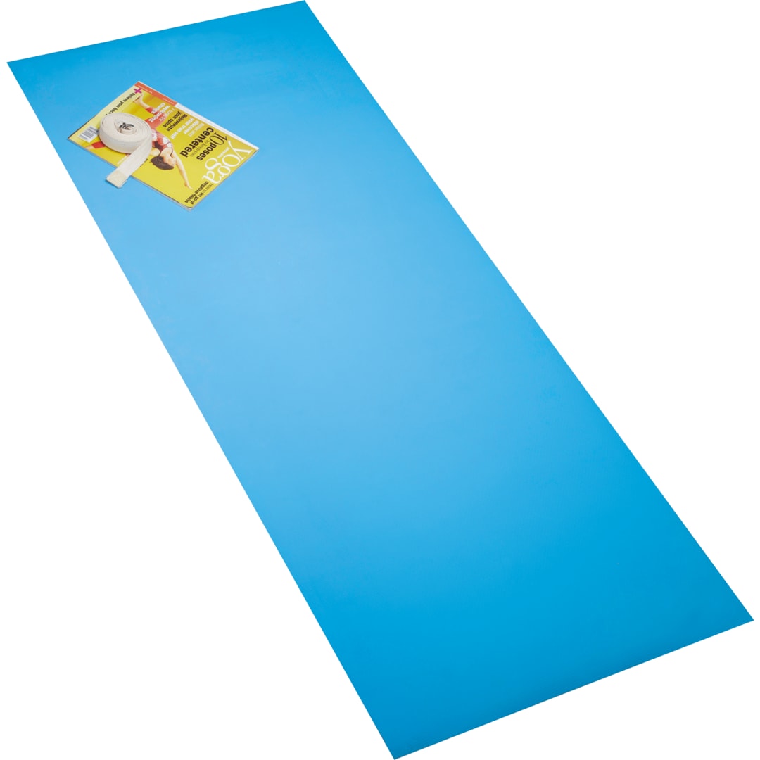 Front View of Blue (3mm) Yoga Mat