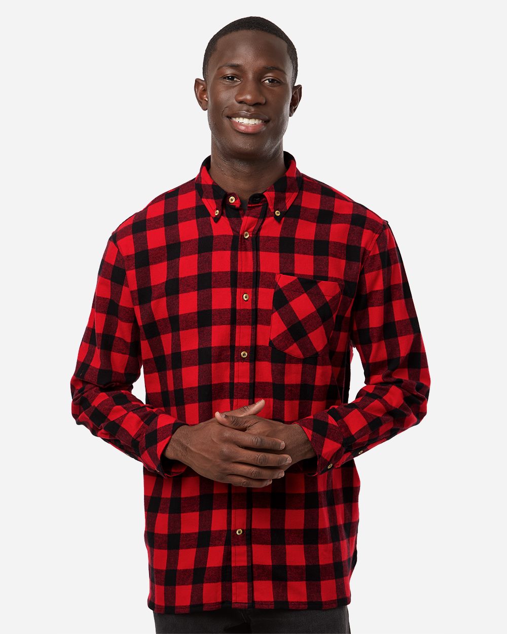 Men's Flannel Button Down Shirt - BU7401
