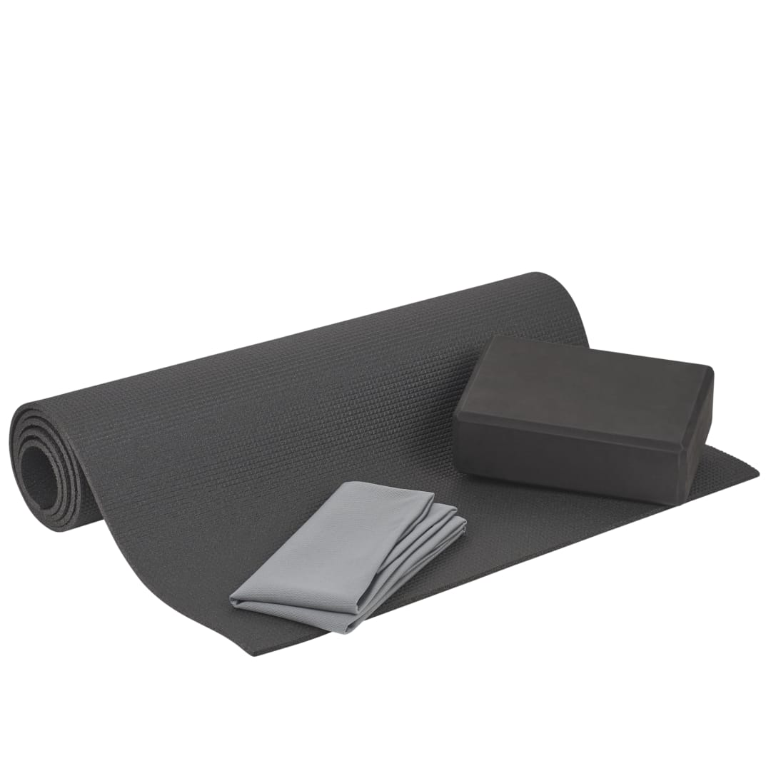Black Beginner Yoga Set 3 Piece