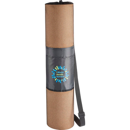 Front View of Natural Wellable™ Cork Yoga Mat (6mm)