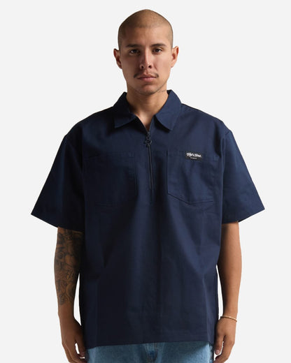 Unisex Work Heavyweight Quarter-Zip Short Sleeve Shirt - SHQZWS