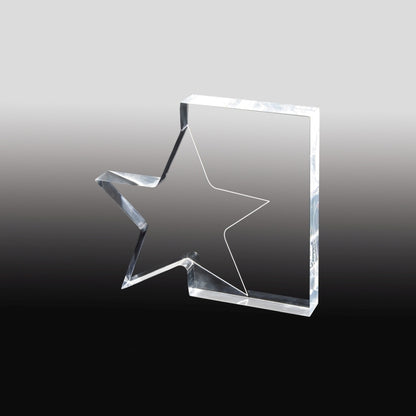 Standing Star Award(7 3/4" x 7" x 1") - 4 Color Process