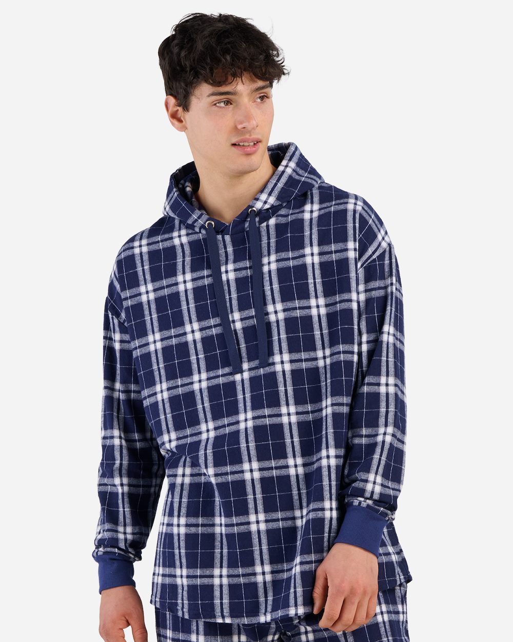 Unisex Flannel Hooded Pullover - BU5301
