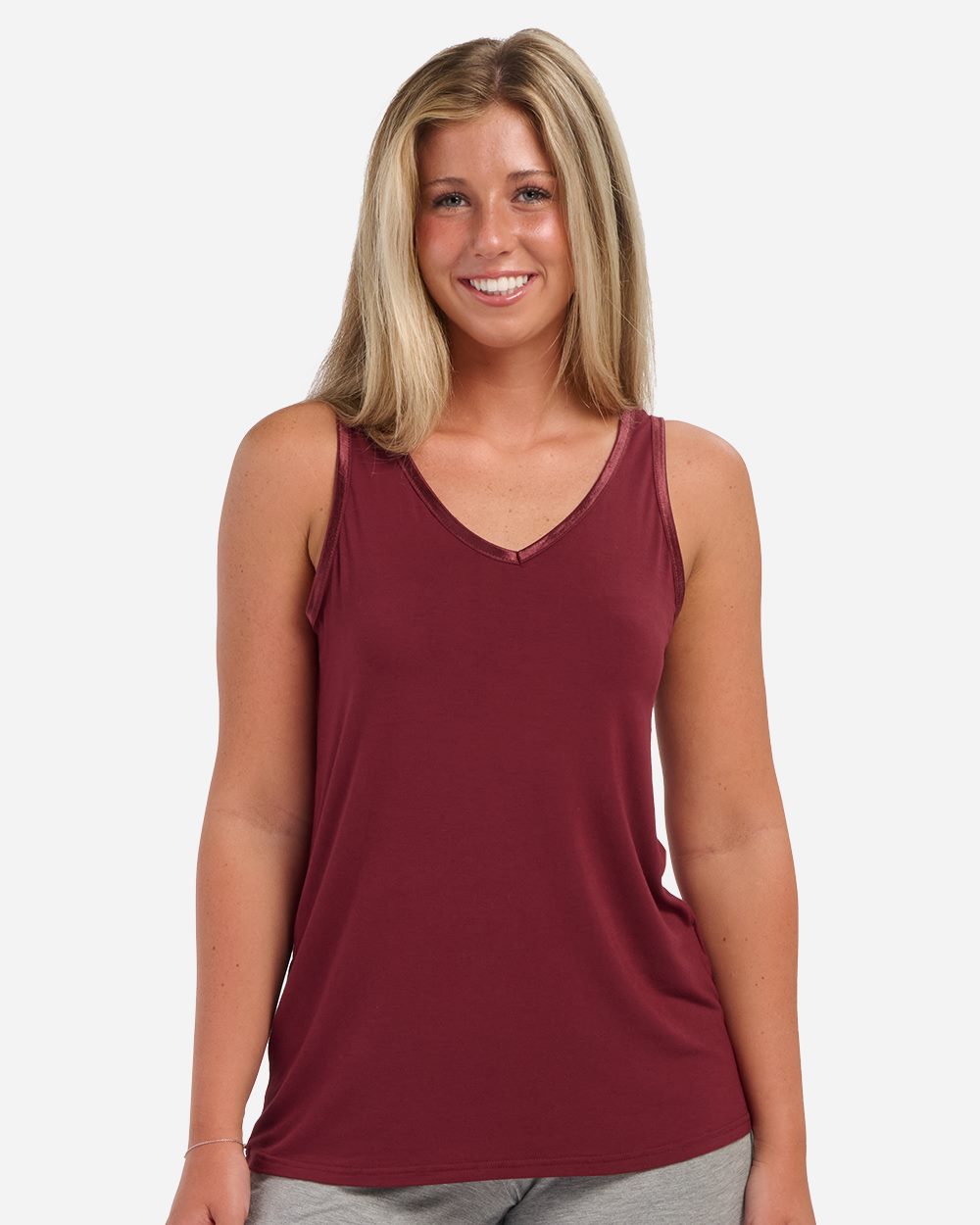 Women's Bamboo V-Neck Tank Top - BW2504