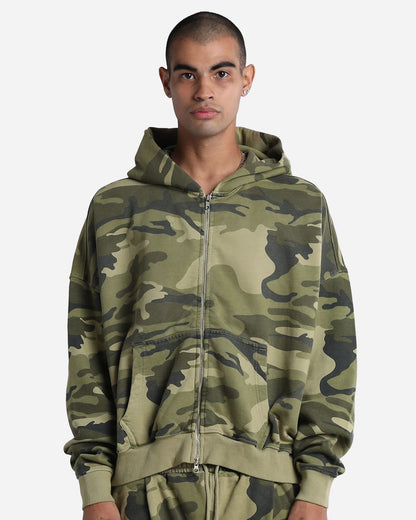 Unisex Garment-Dyed Cropped Full-Zip Hooded Sweatshirt - SHGCZ