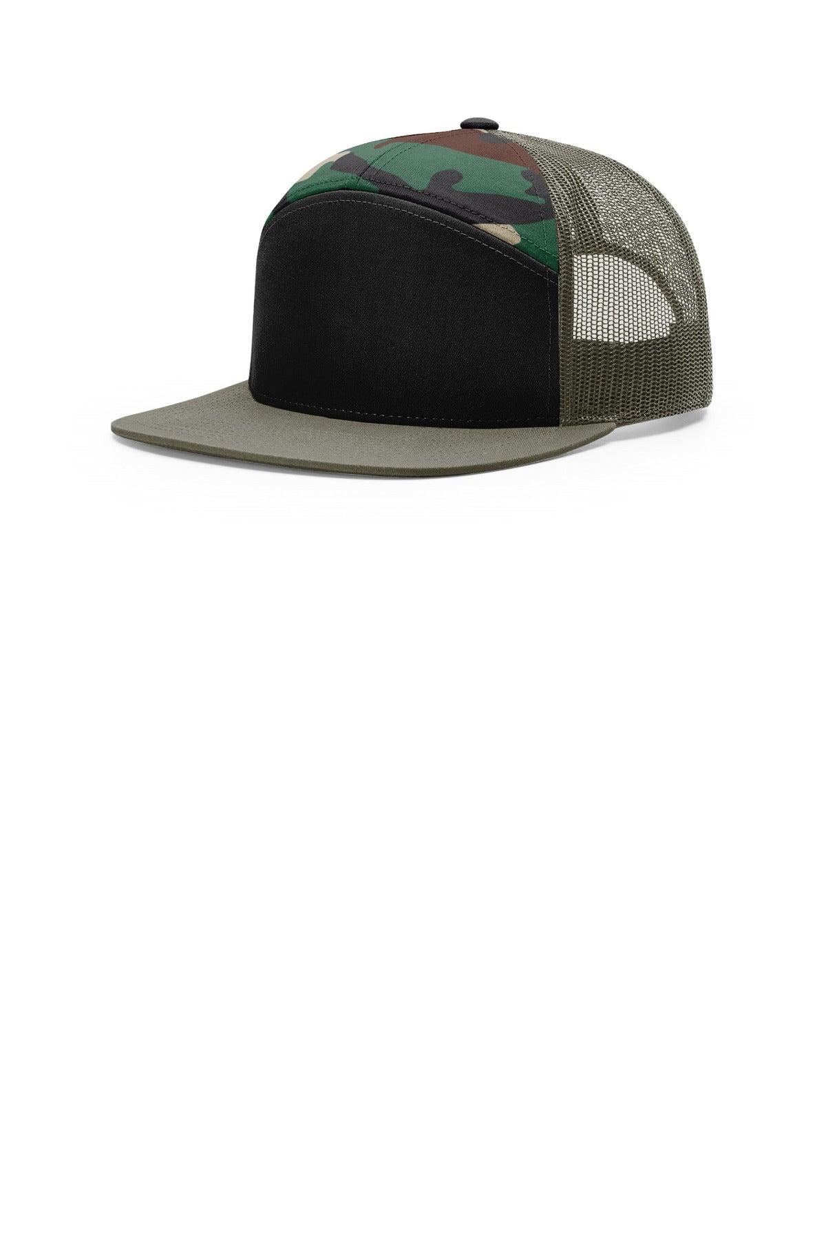 SanMar 168_blackgreencamoloden_hat_detail.jpg