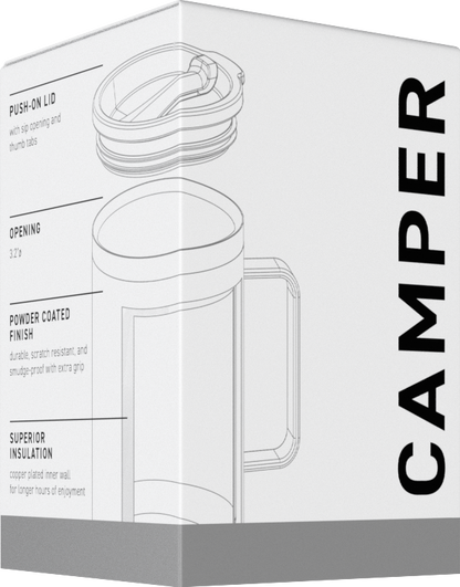 matte black 16.9 oz camper - powder