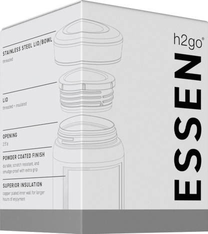 matte black 16.9 oz h2go essen - powder