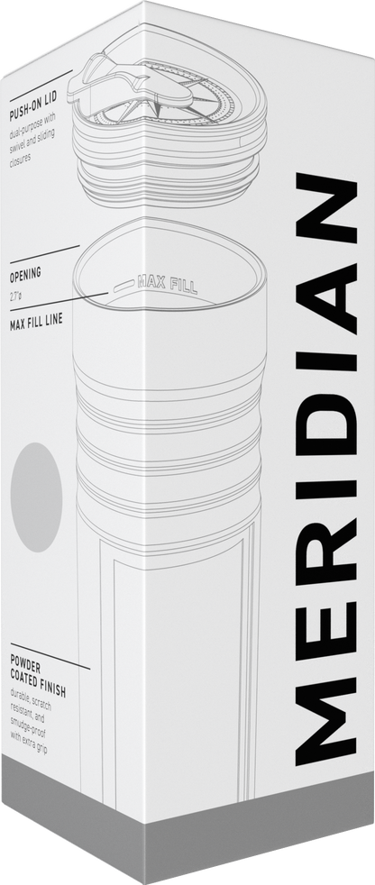 matte white 16.9 oz meridian - powder