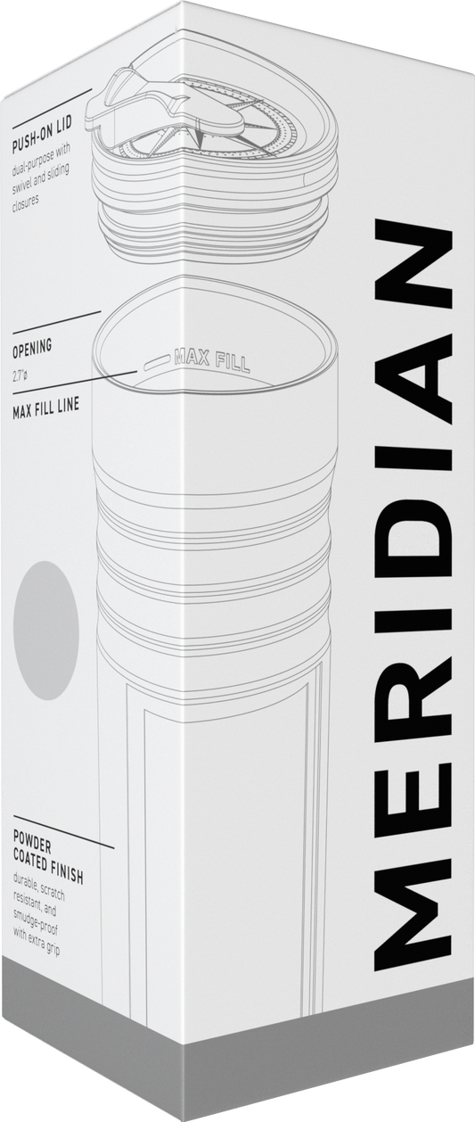 matte white 16.9 oz meridian - powder