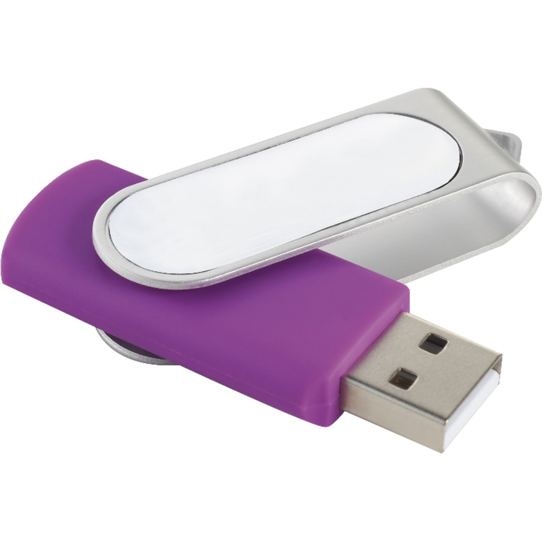 Purple Domeable Rotate Flash Drive 1GB