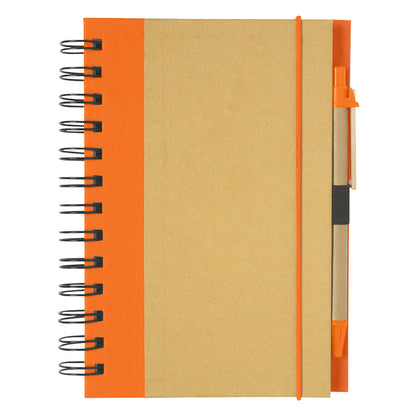 ECO-INSPIRED SPIRAL NOTEBOOK & PEN