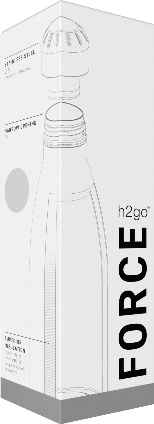 blue 17 oz h2go force