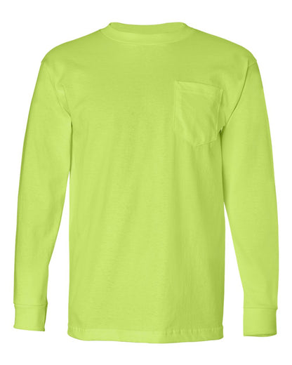 Unisex USA-Made Long Sleeve Pocket T-Shirt - 8100