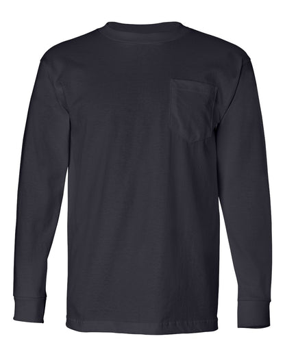 Unisex USA-Made Long Sleeve Pocket T-Shirt - 8100