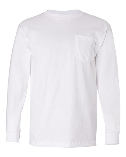 Unisex USA-Made Long Sleeve Pocket T-Shirt - 8100