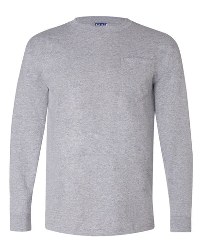 Unisex Union-Made Long Sleeve Pocket T-Shirt - 3055