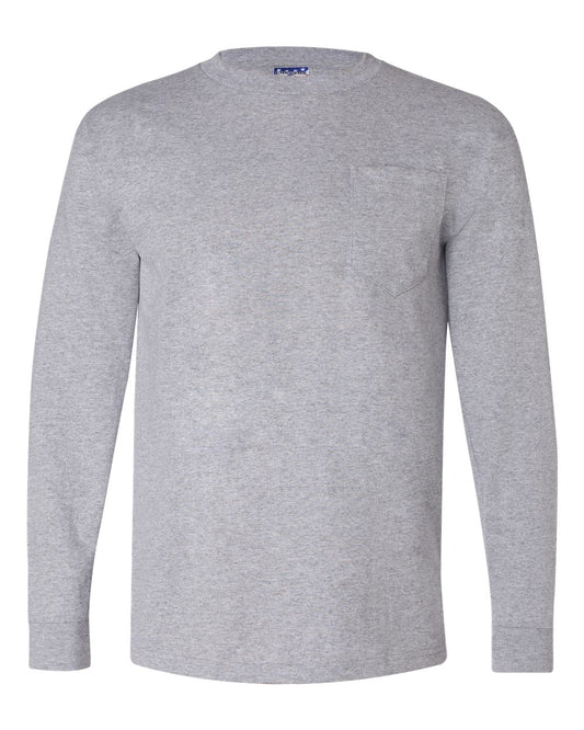 Unisex Union-Made Long Sleeve Pocket T-Shirt - 3055