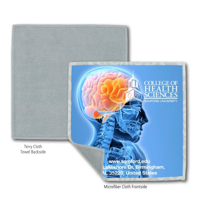 6" x 6" - “Toucan S” Full Color Import Air Ship Microfiber Cloth & Screen Cleaner