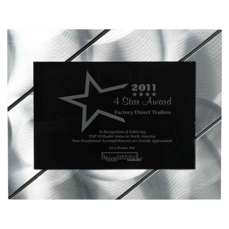 Striped Visionary Plaque (8" x 10" x 3/8") - 4 Color Process