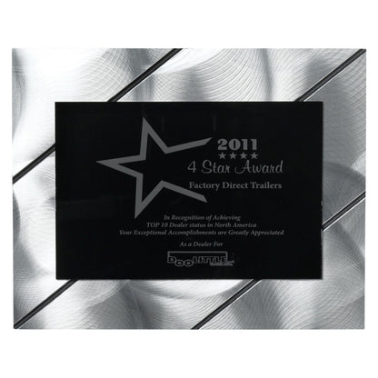 Striped Visionary Plaque (8" x 10" x 3/8") - 4 Color Process