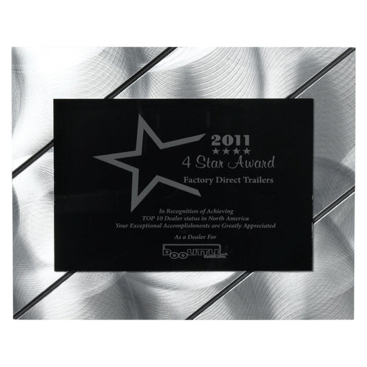 Striped Visionary Plaque (8" x 10" x 3/8") - 4 Color Process