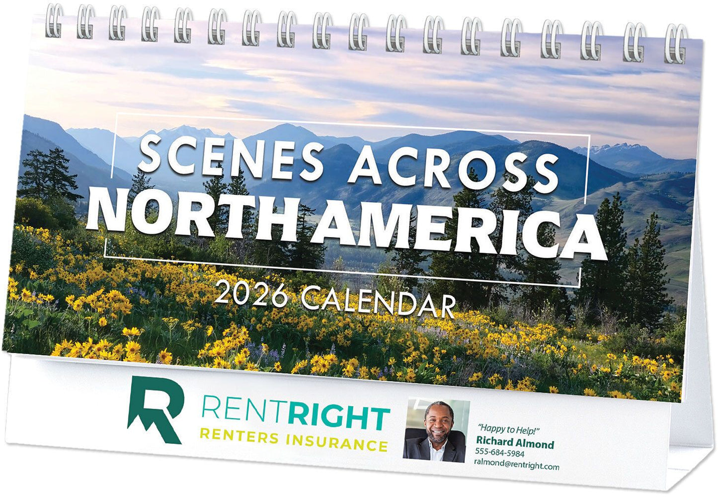 FULL COLOR SCENES ACROSS AMERICA DESK CALENDAR