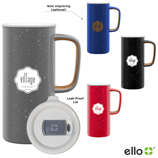 Black 18 Oz Ello Campy Vacuum Stainless Mug